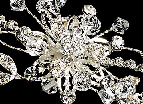 Crystal Bridal Headband With Side Accent Hp 8222 92