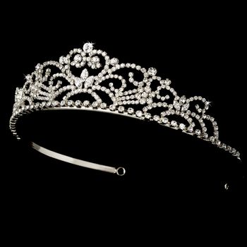 Crystal Princess Bridal Tiara Hp 1774 Silver Or Gold 53