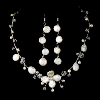 Dainty Keshi Pearl Necklace Earring Bridal Set Ne 8137 41