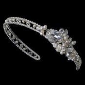 Opulent Rhinestone Headband – Silver Edition #1373