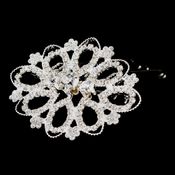 Opulent Vintage Brooch – Elegant Silver Edition #1390