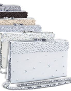 Signature White Clutch – Silver Edition #0217