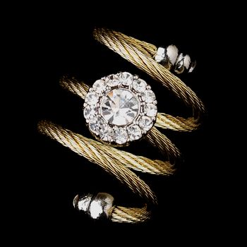 Gold Clear Ring 55 25