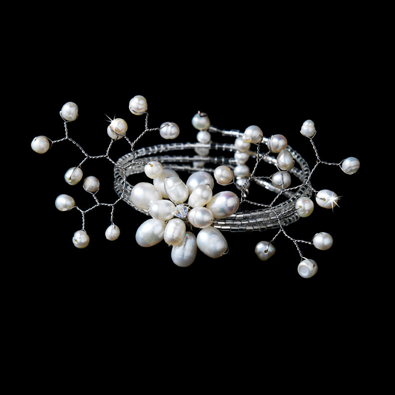 Gorgeous Beaded Destination Flower Pearl Bracelet B 8256 32