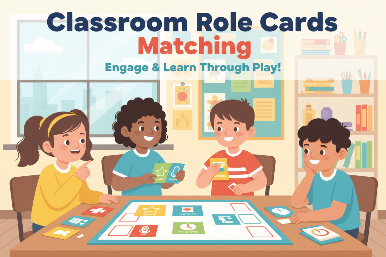 Classroom Role Cards Matching