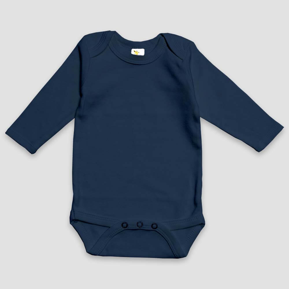Baby Long Sleeve One-Piece Onesies – Premium 100% Cotton Black additional image 3