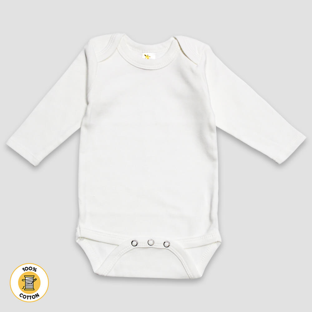 Baby Long Sleeve One-Piece Onesies – Premium 100% Cotton Pink additional image 1