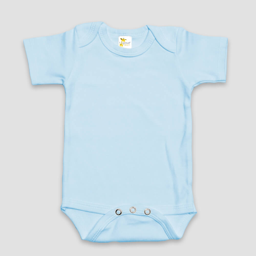 Baby Short Sleeve One-Piece Onesies – Premium 100% Cotton White additional image 2