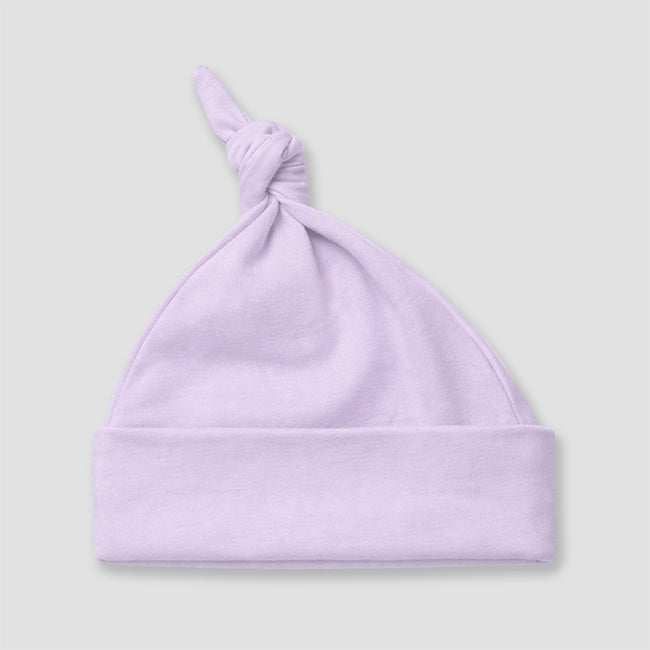 Baby Knotted Beanie Hats – Polyester Cotton Blend Blue additional image 2