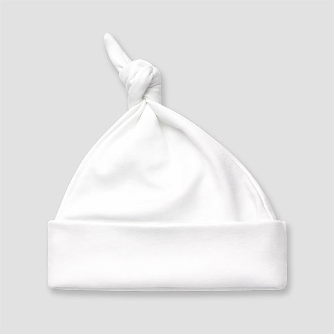 Baby Knotted Beanie Hats – Polyester Cotton Blend Pink additional image 3