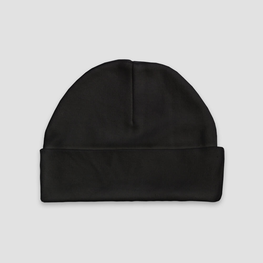 Baby Beanie Hats – Polyester Cotton Blend White additional image 1