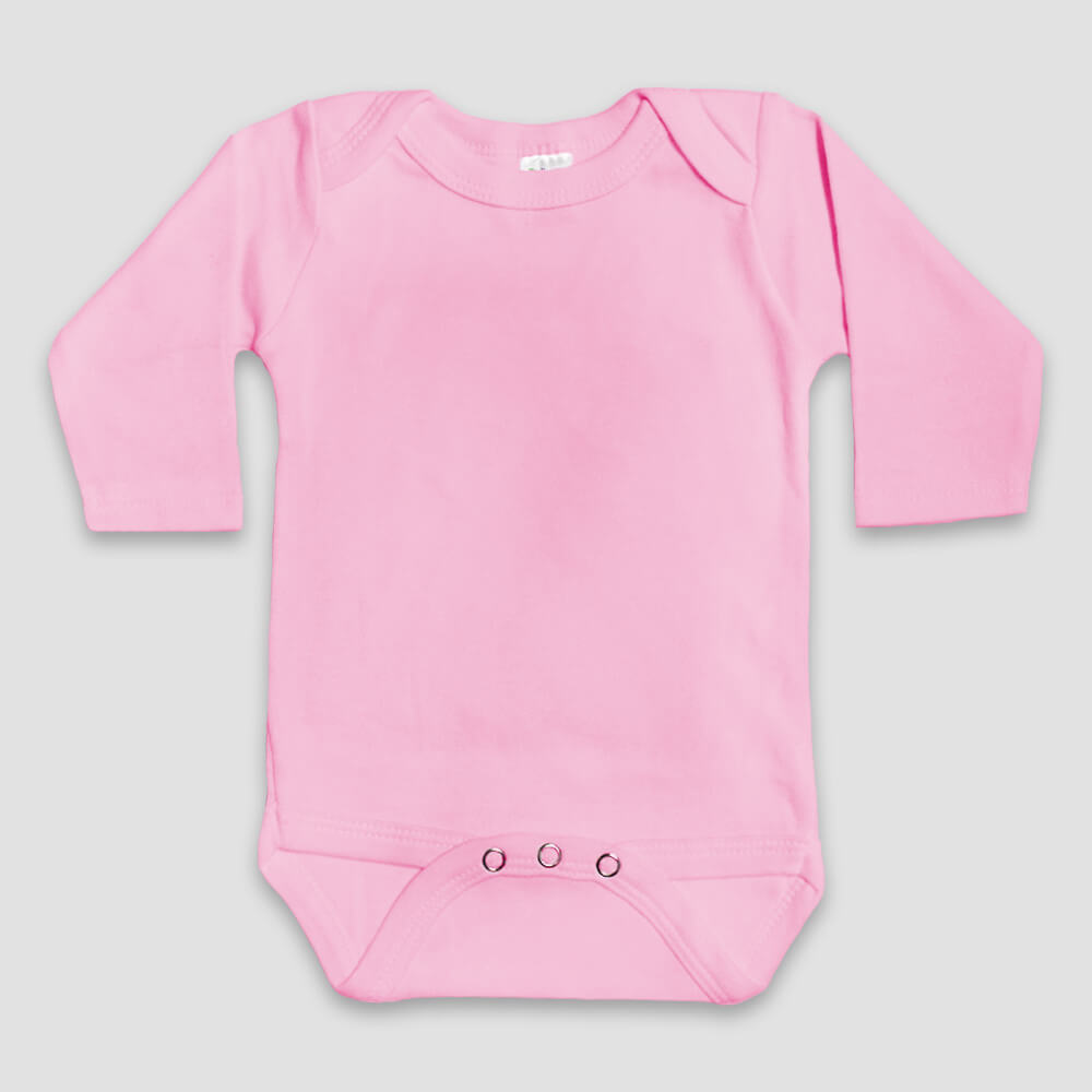 Baby Long Sleeve One-Piece Onesies – Polyester Cotton Blend Blue additional image 1
