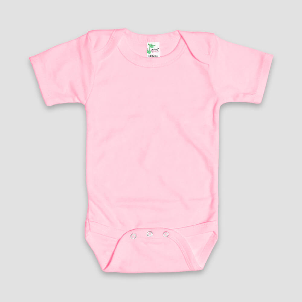 Baby One-Piece Onesies Short Sleeve – Polyester Cotton Blend Yellow additional image 2