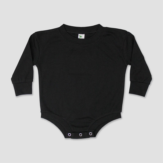 Baby Bubble Rompers – Black – PolyCotton Blend Black 6-12M