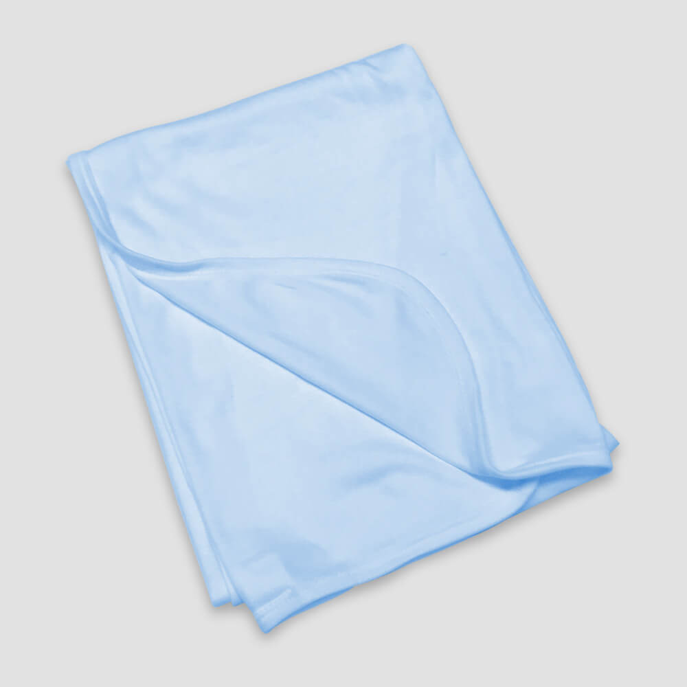 Baby Receiving Blankets - Poly-Cotton Blend White additional image 2