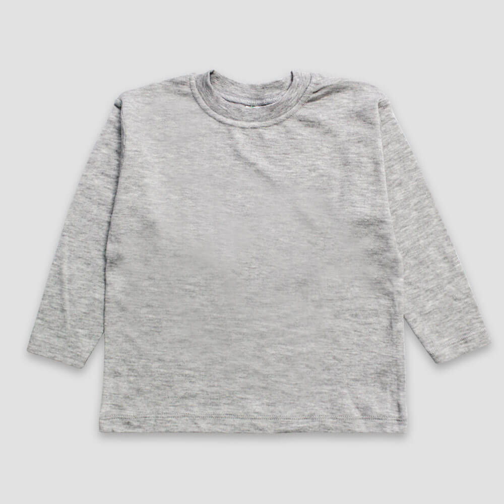 Youth Long Sleeve T-Shirts - 65% Polyester 35% Cotton Blend Black additional image 1
