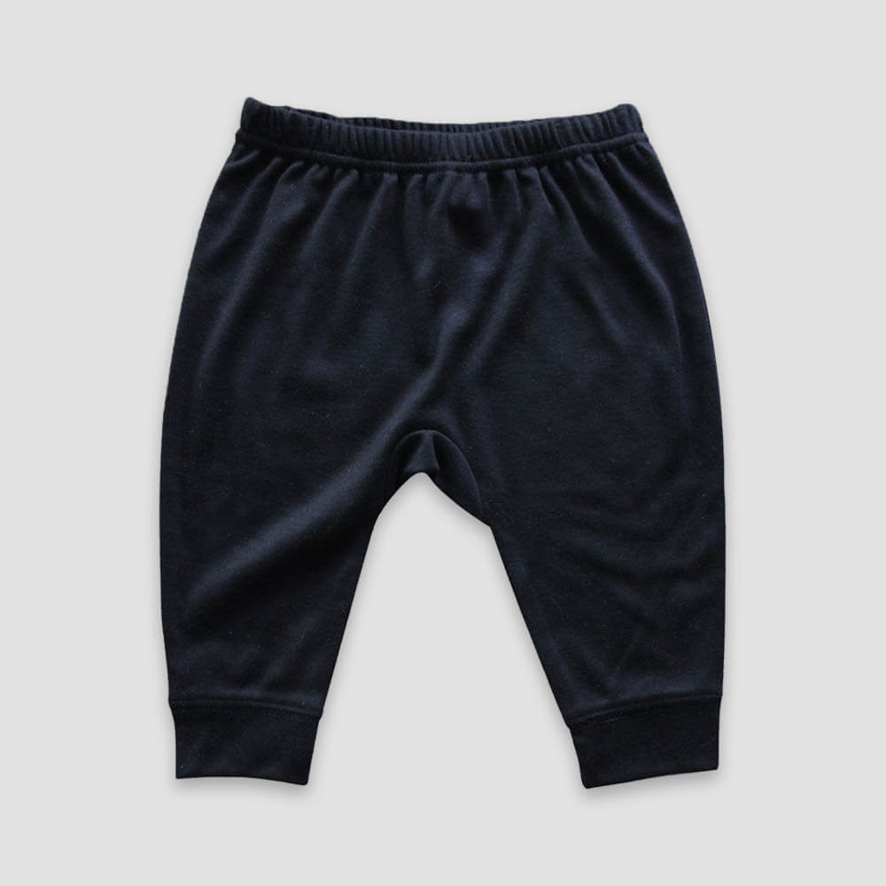 Baby Jogger Pants – Polyester Cotton Blend Black Black 6-12M