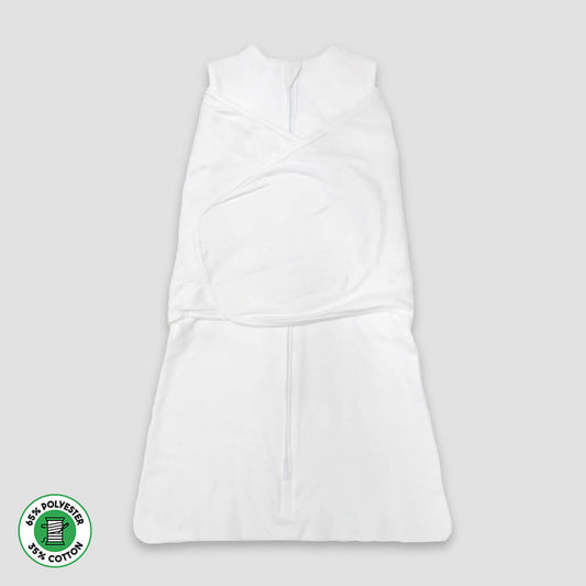 Baby Swaddle Sacks - White - Poly-Cotton Blend White Newborn