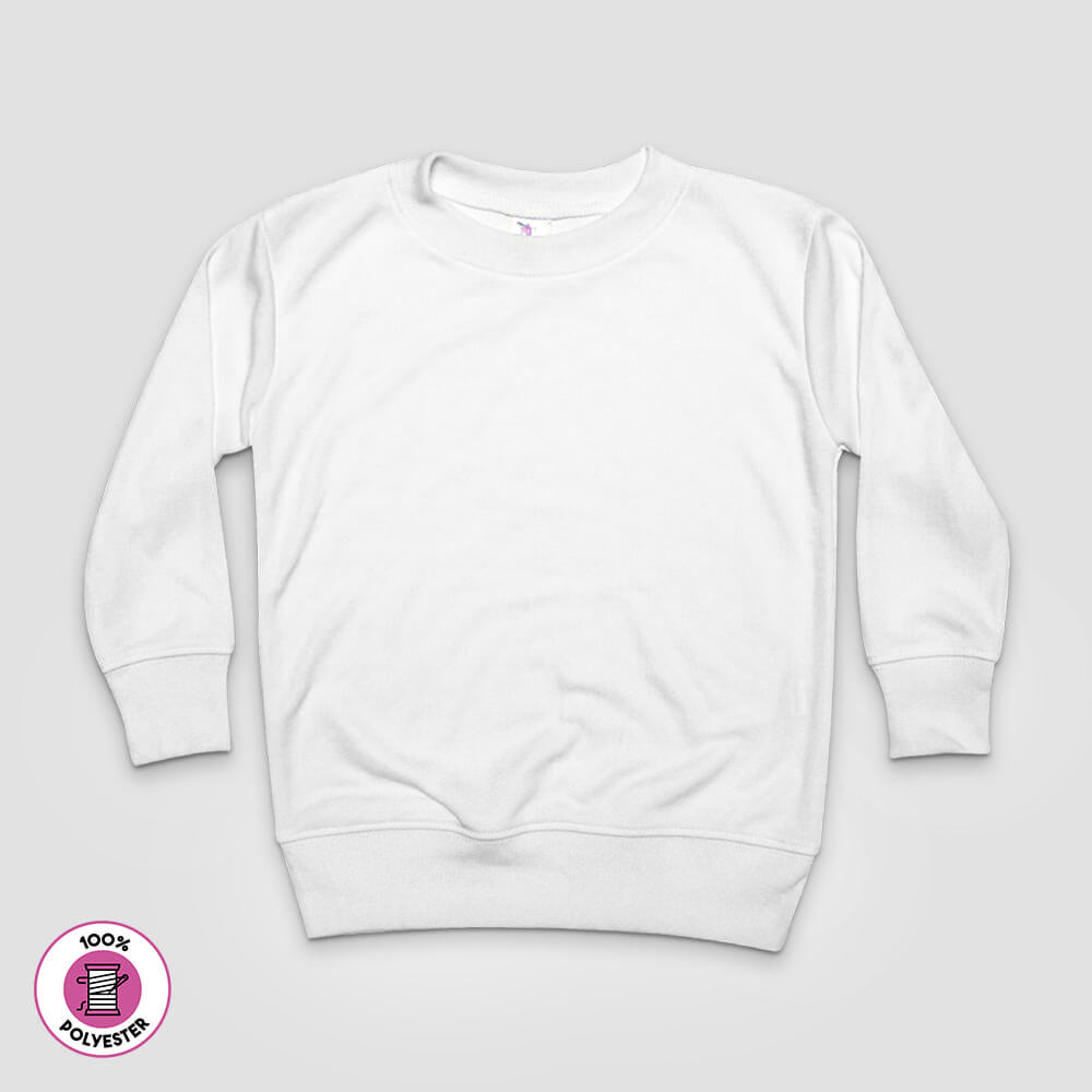 Baby Pullover T-Shirts – White – 100% Polyester White 6-12M