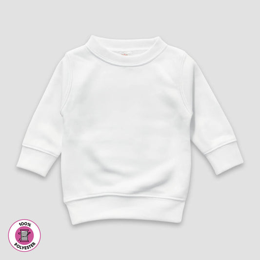 Baby Sweatshirt – Fleece – 100% Polyester White White 6-12M