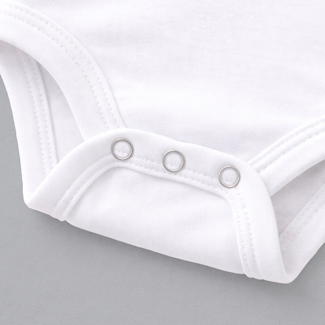 Essentials Baby One-Piece Onesies With Tear Out Labels – White – 100% Cotton additional image 2