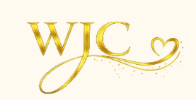 Gold 'WJC' logo with a heart on a white background