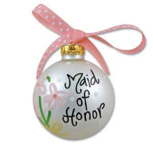 Maid Of Honor Ornament Or 12 18