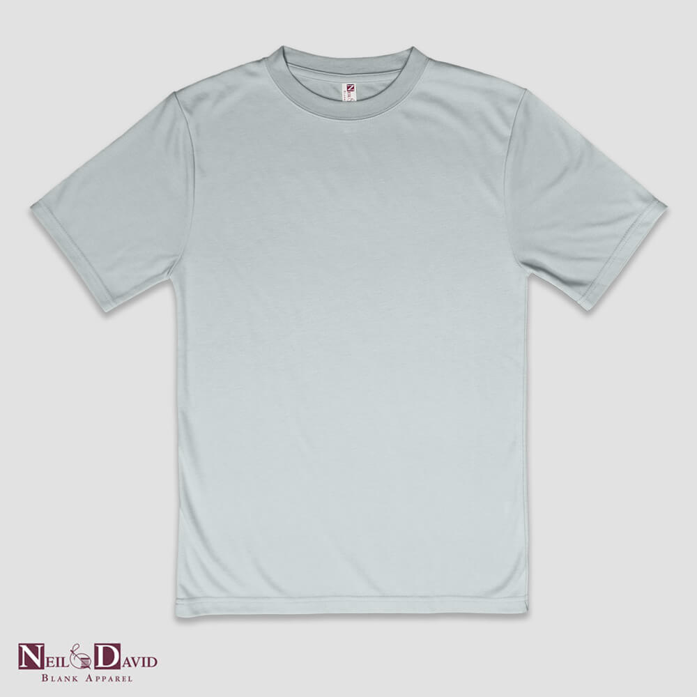 Men’s T-Shirts – 100% Polyester Silver Silver XS