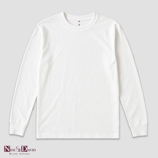 Men’s Long Sleeve T-Shirts – White – 100% Polyester White XL