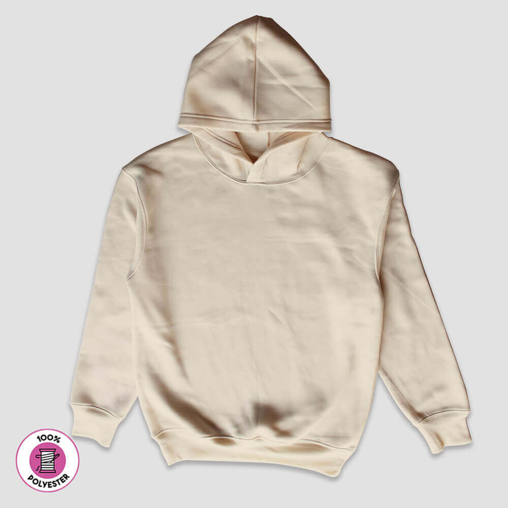 Adult Hoodie Fleece Sweatshirts - 100% Polyester White additional image 1
