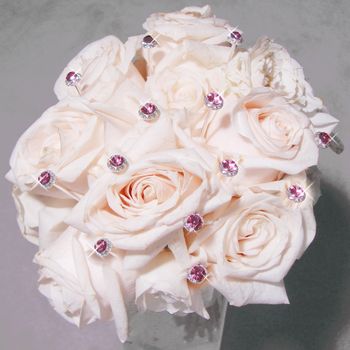 Ethereal Rhinestone Pin –Bouquet Jewelry