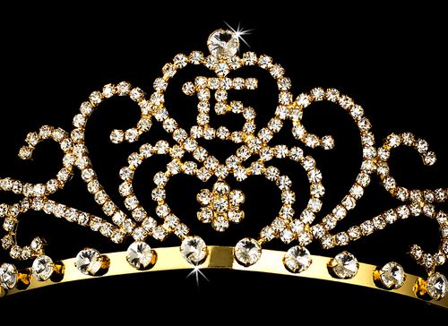 Signature Quinceañera Tiara – Gold Edition #0705