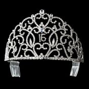 Royal Sweet 16 Silver Headpiece Covered In Clear Rhinestones 251 37 7Ab97014 91Da 44F3 856F 3984Cf7Bd6D7