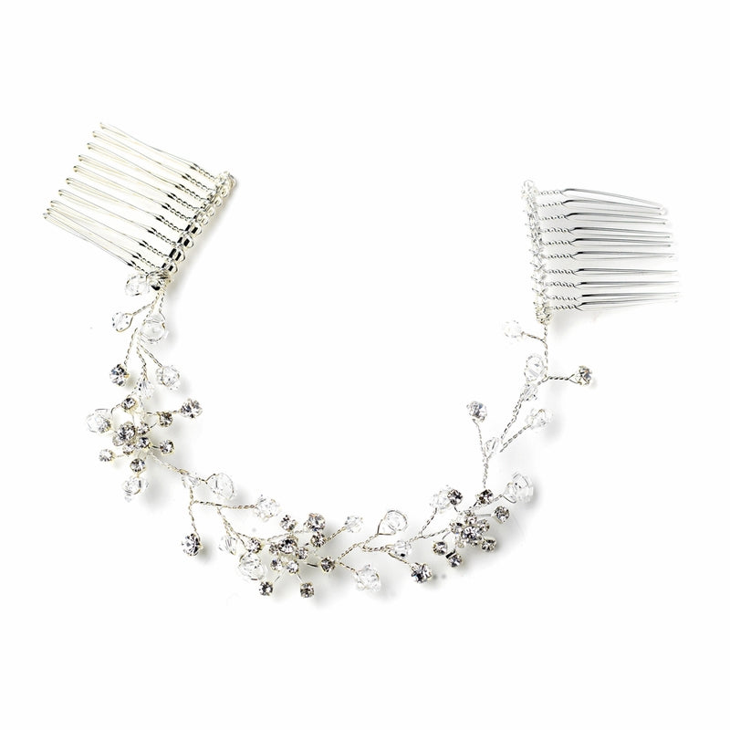 Regal CZ Hairpiece – Crystal Edition #0568