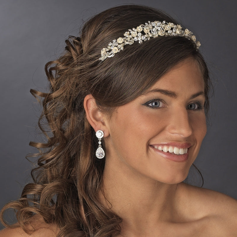 Regal Pearl Headband – Crystal Edition #0679