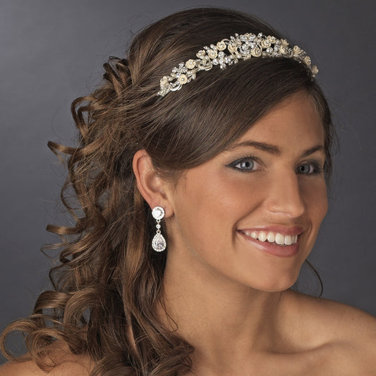 Regal Pearl Headband – Crystal Edition #0679