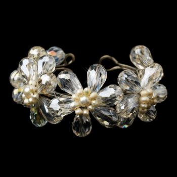 Silver Freshwater Pearl Swarovski Crystal Bead Flower Bracelet 8768 35 C53E046F 6837 431F Bf59 A1A8Bc6E93Ac