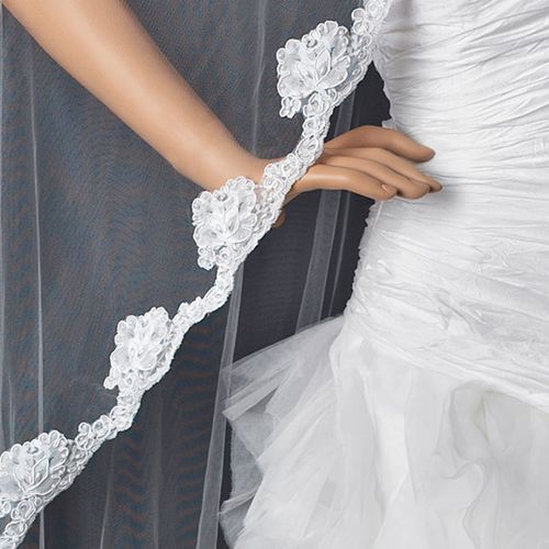 Glamour Pearl Mantilla – Gold Edition #0051