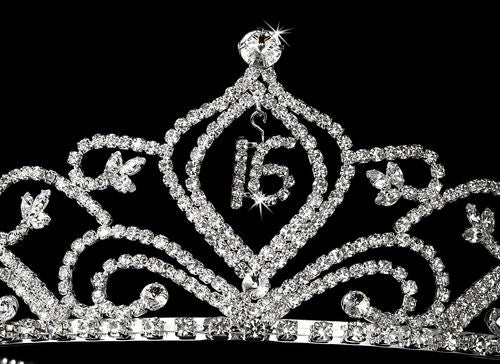 Luxe Quinceañera Crown – Silver Edition #0529