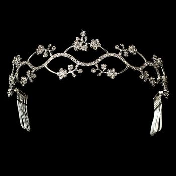 Opulent Quinceañera Crown – Silver Edition #0796