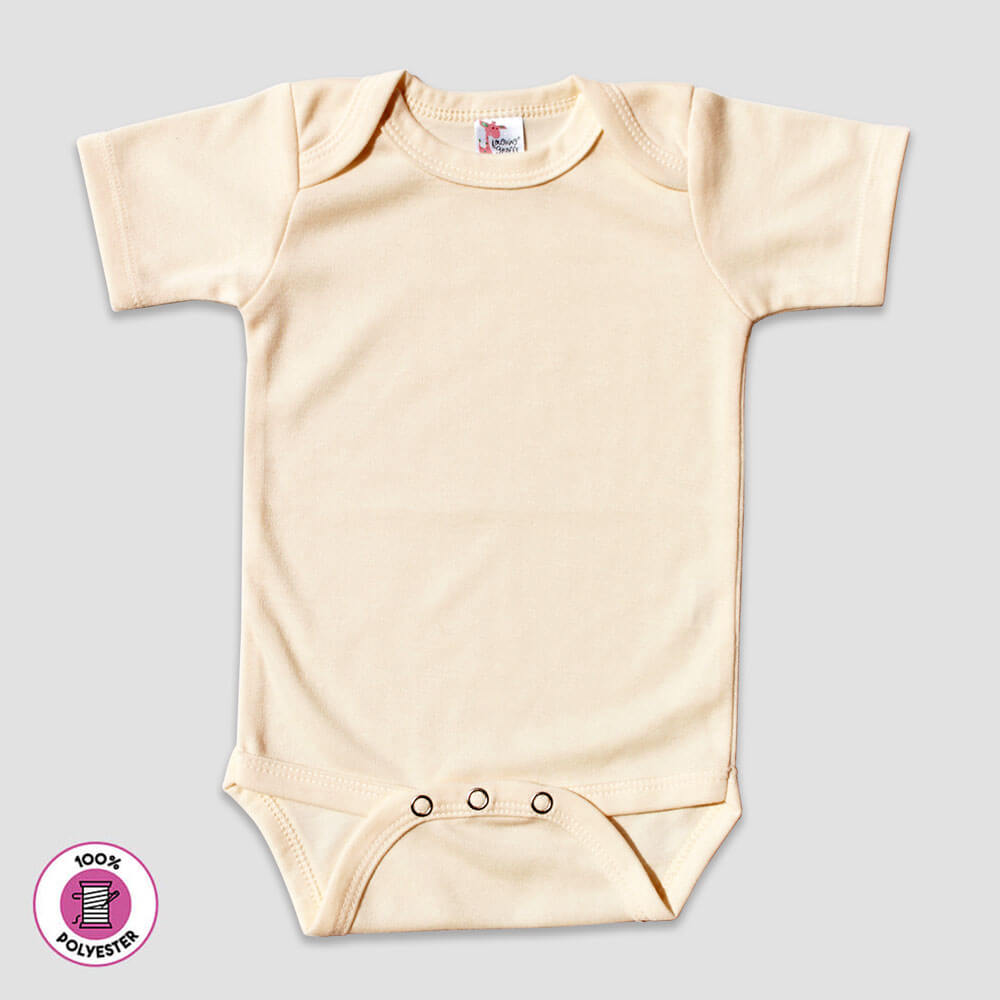 Baby Short Sleeve One-Piece Onesies - 100% Polyester Silver additional image 1
