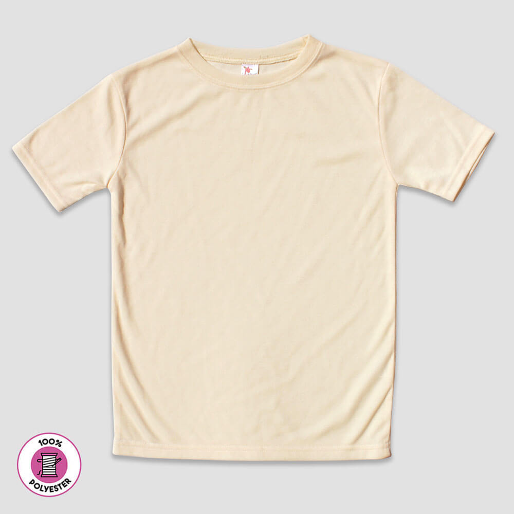 Toddler Short Sleeve T-Shirts – 100% Polyester Silver additional image 1