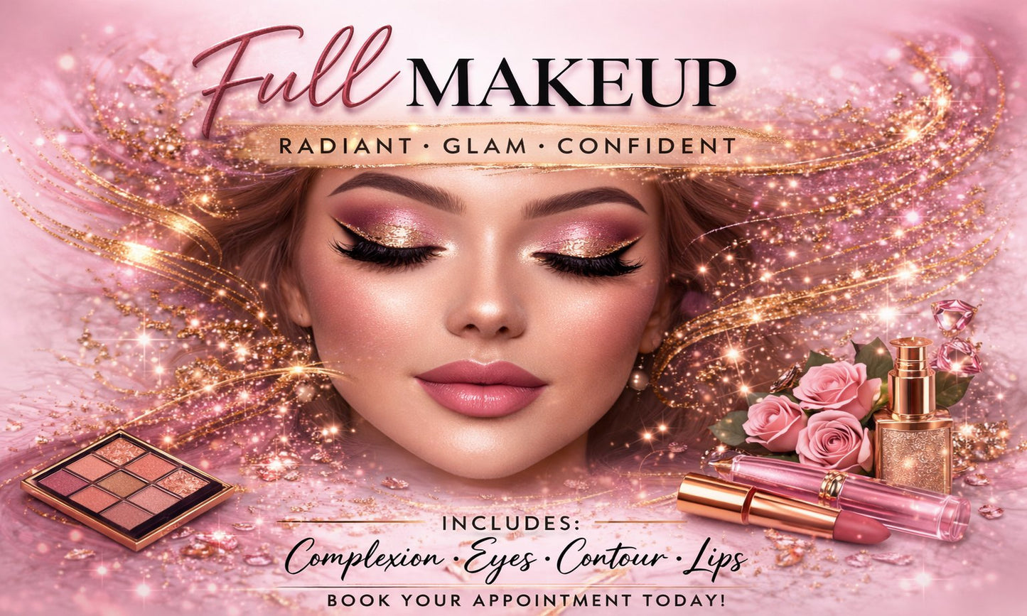Complete Full-Face Makeup Application